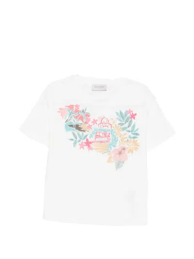 Ermanno Firenze Graphic-print Cotton T-shirt In White