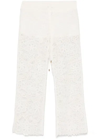 ERMANNO FIRENZE GUIPURE-LACE TROUSERS
