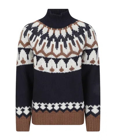 ERMANNO FIRENZE HIGH-NECK KNIT SWEATER