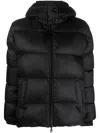 Ermanno Firenze Hooded Puffer Jacket In Black