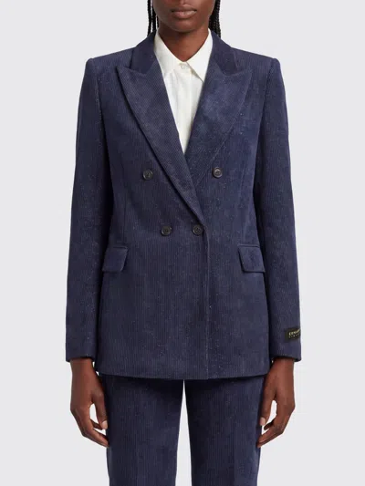 Ermanno Firenze Jacket Woman Color Blue In Multi