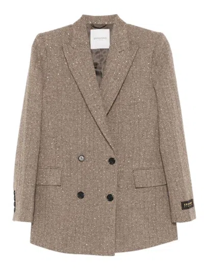 ERMANNO FIRENZE ERMANNO FIRENZE JACKETS BROWN