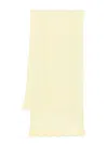 Ermanno Firenze Lace-appliqué Scarf In Yellow