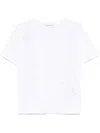 Ermanno Firenze White Lace-detail T-shirt In White