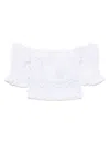 Ermanno Firenze Lace-detail Top In White