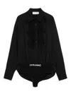 Ermanno Firenze Lace-detailed Bodysuit In Black