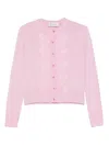 Ermanno Firenze Cardigan Mit Spitzendetail In Rosa