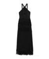 Ermanno Firenze Lace Maxi Dress In Black