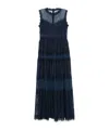 Ermanno Firenze Lace Maxi Dress In Blue