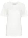 Ermanno Firenze Lace-trim Cotton T-shirt In White