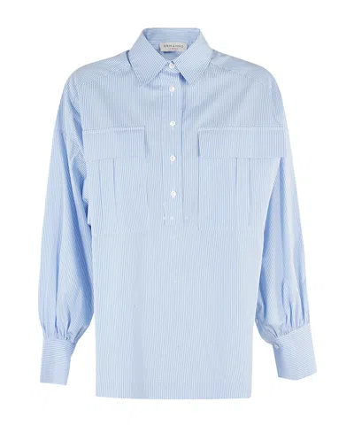 Ermanno Firenze Lapel Long Sleeve Shirt