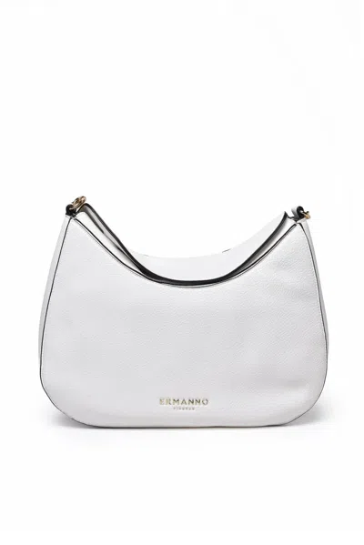 Ermanno Firenze Large Tiffany Hobo Bag - White