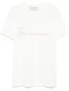Ermanno Firenze Logo-embroidered T-shirt In White