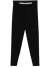 ERMANNO FIRENZE LOGO-WAISTBAND LEGGINGS