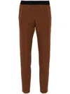 Ermanno Firenze Hose Mit Logo-bund In Braun