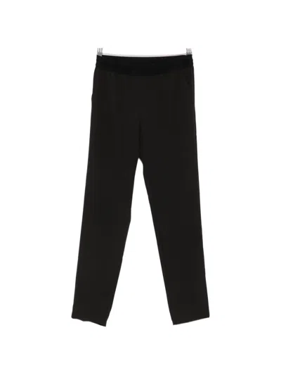 Ermanno Firenze Logo-waistband Trousers In Black