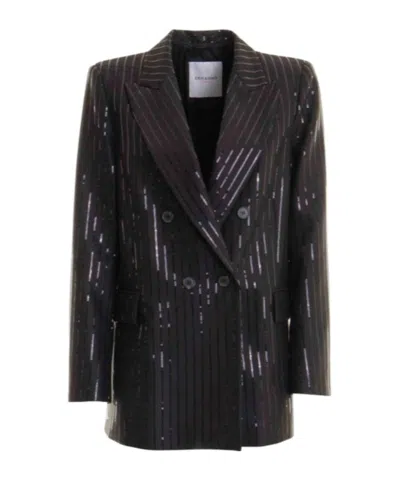 Ermanno Firenze Long-sleeved Suit Jacket In Black