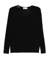 Ermanno Firenze Long-sleeved Sweater In Black