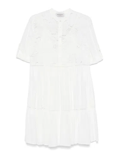 Ermanno Firenze Midi Dress In White
