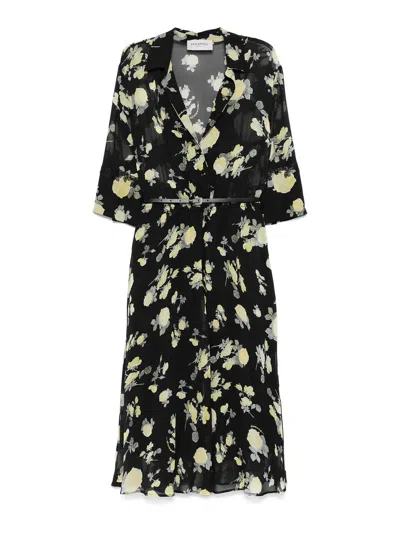 Ermanno Firenze Midi Dress In Yellow