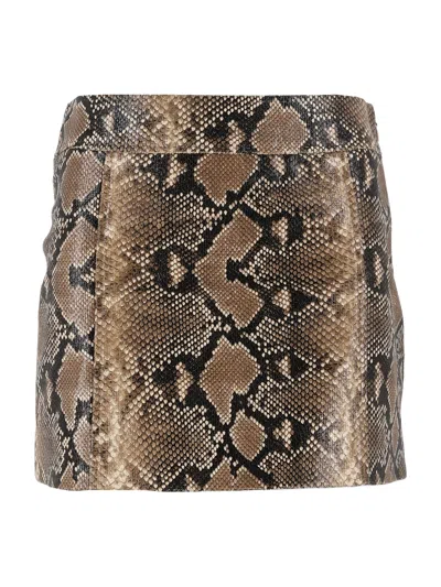 Ermanno Firenze Mini Skirt In Brown