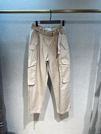 Ermanno Firenze Multi-pocket Casual Pants In Neutral
