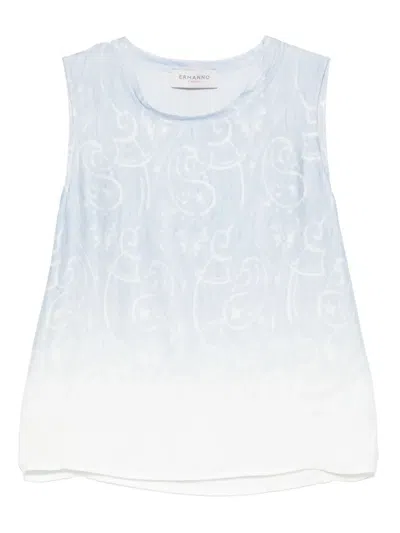 Ermanno Firenze Paisley-print Blouse In White