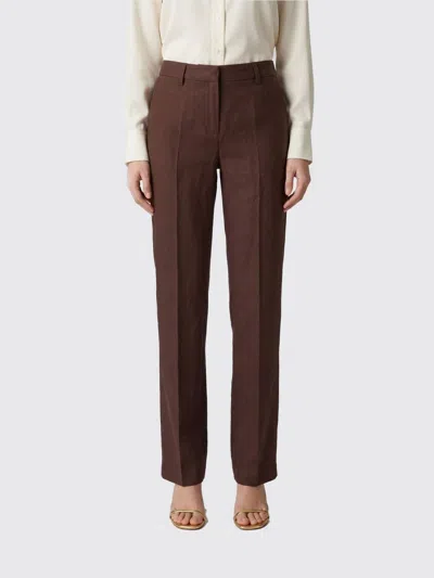 Ermanno Firenze パンツ  レディース カラー ブラウン In Burgundy