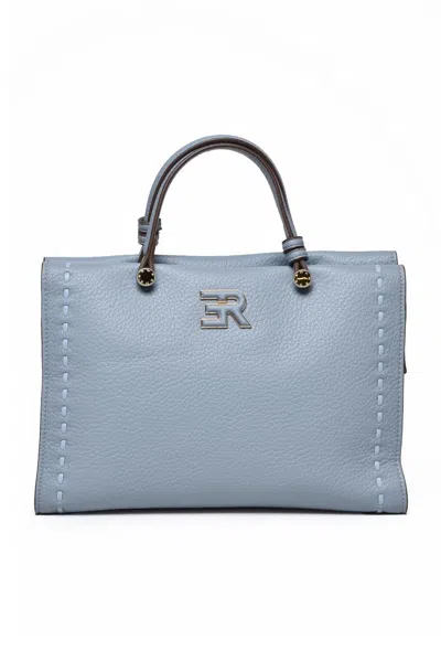 Ermanno Firenze Petra Small Tote Bag - Light Blue