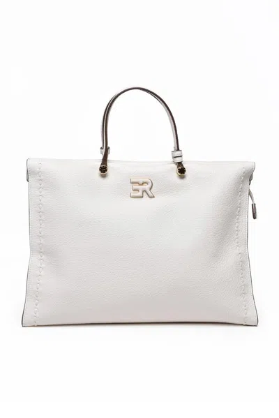 Ermanno Firenze Petra Tote Bag - White