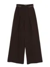 Ermanno Firenze Pleat-detail Trousers In Brown