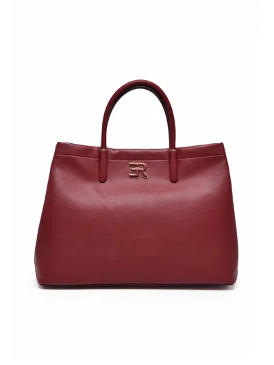 Ermanno Firenze Red Polyurethane Virginia Handbag In Brown