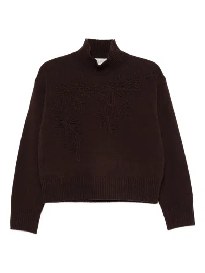 Ermanno Firenze Roll-neck Sweater In Brown