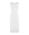 Ermanno Firenze Lace-detailing Midi Dress In White