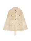 Ermanno Firenze Sahariana Jacket In Neutral
