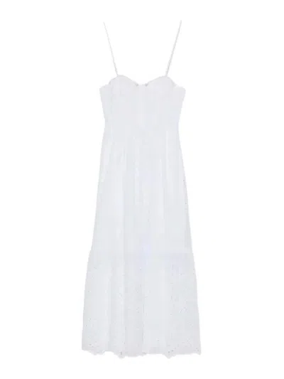 Ermanno Firenze Sangallo Dress In White