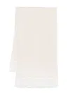 Ermanno Firenze Sequin-embellished Open-knit Scarf In Neutrals