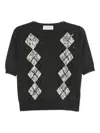 Ermanno Firenze Sequin-embellished Sweater In Gray