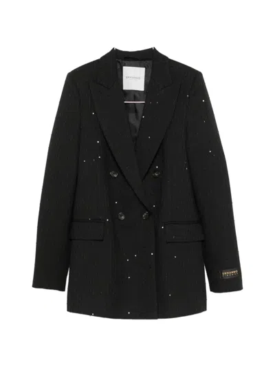 Ermanno Firenze Sequin-embellished Pinstripe Balzer In Multi