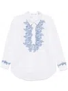 Ermanno Firenze Embroidery Shirt M/l In White