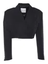 Ermanno Firenze Short Blazer In Black