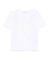 Ermanno Firenze White Lace-detail T-shirt