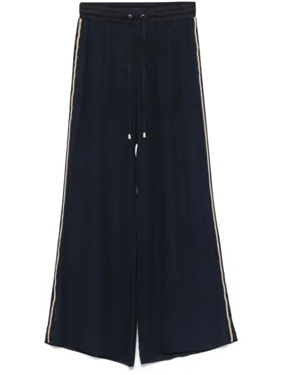 Ermanno Firenze Side-stripe Trousers In Blue