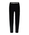 Ermanno Firenze Black Logo Leggings