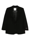 Ermanno Firenze Single-breasted Blazer In Black