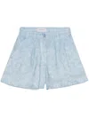 Shop Ermanno Firenze Sky Blue Shorts