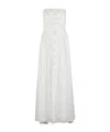 Ermanno Firenze Sleeveless Flared Tulle Dress With Tone-on-tone Embroidery