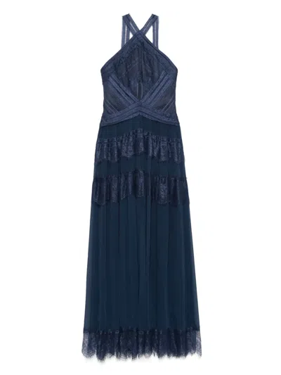 Ermanno Firenze Sleeveless Dress In Blue