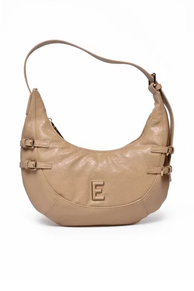 Ermanno Firenze Small Teal Hobo Bag - Beige In Brown