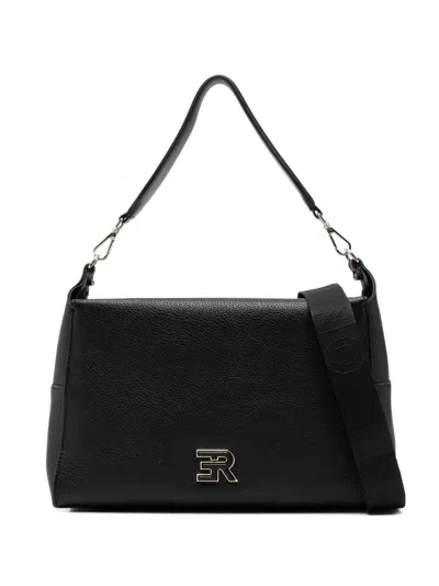 Ermanno Firenze 빅토리아 로고 장식 스몰 숄더 백 In Black